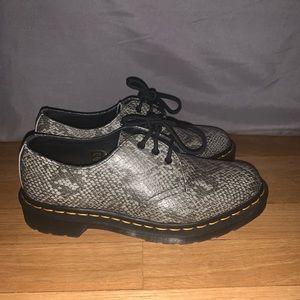 Snakeskin Print Dr. Martens